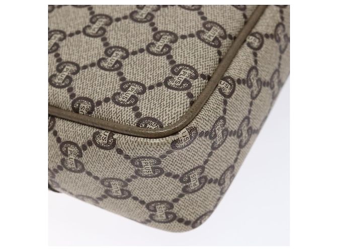 GUCCI GG Plus Supreme Clutch Bag PVC Beige Auth ep10321 - vista 9