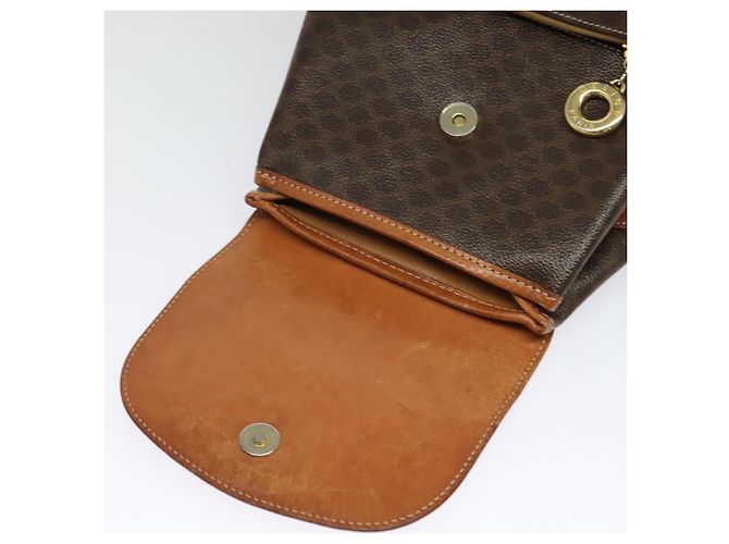 Céline Zaino CELINE in pelle PVC marrone oro Auth 138816 D'oro - vista 10