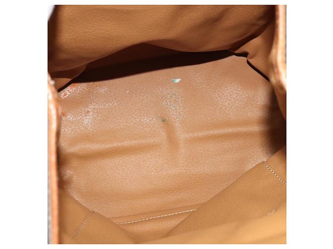 Céline Zaino CELINE in pelle PVC marrone oro Auth 138816 D'oro - vista 11