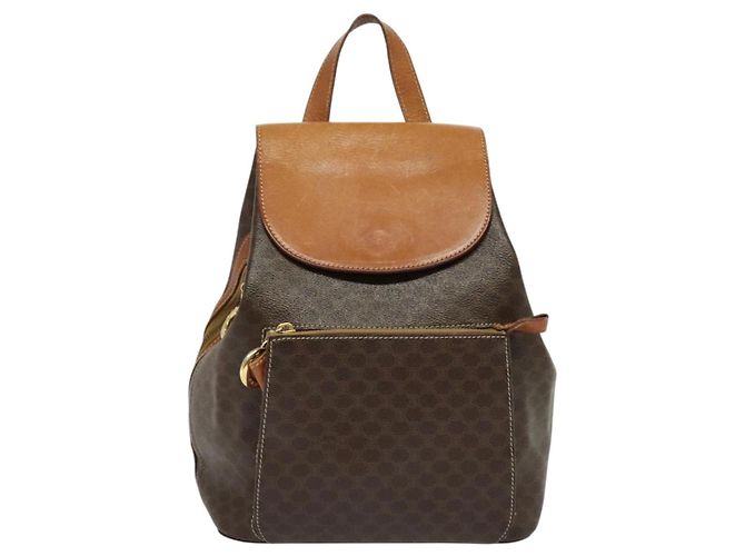 Céline Zaino CELINE in pelle PVC marrone oro Auth 138816 D'oro - vista 13