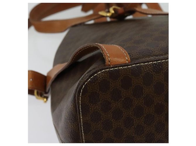 Céline Zaino CELINE in pelle PVC marrone oro Auth 138816 D'oro - vista 16