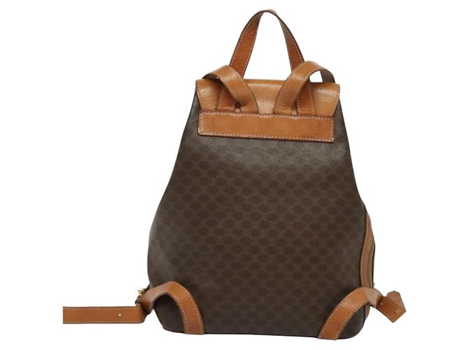 Céline Zaino CELINE in pelle PVC marrone oro Auth 138816 D'oro - vista 2