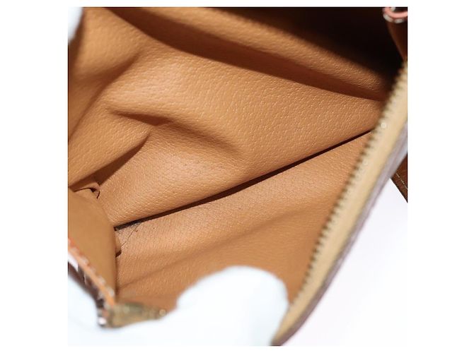 Céline Zaino CELINE in pelle PVC marrone oro Auth 138816 D'oro - vista 21