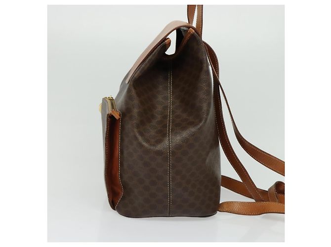 Céline Zaino CELINE in pelle PVC marrone oro Auth 138816 D'oro - vista 3