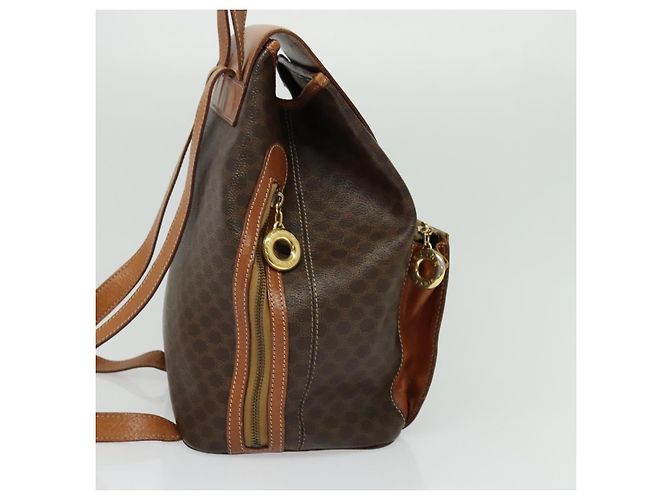 Céline Zaino CELINE in pelle PVC marrone oro Auth 138816 D'oro - vista 4