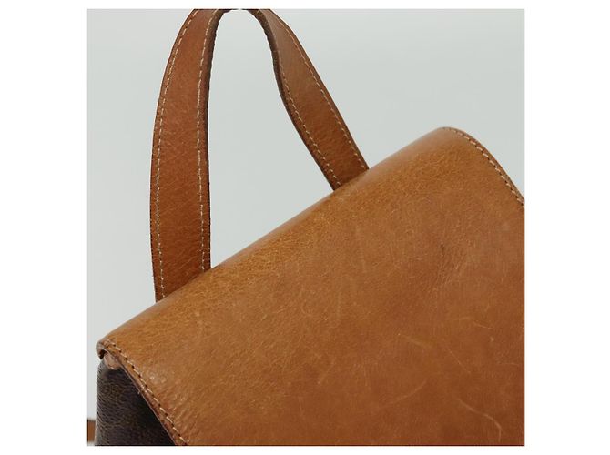 Céline Zaino CELINE in pelle PVC marrone oro Auth 138816 D'oro - vista 6