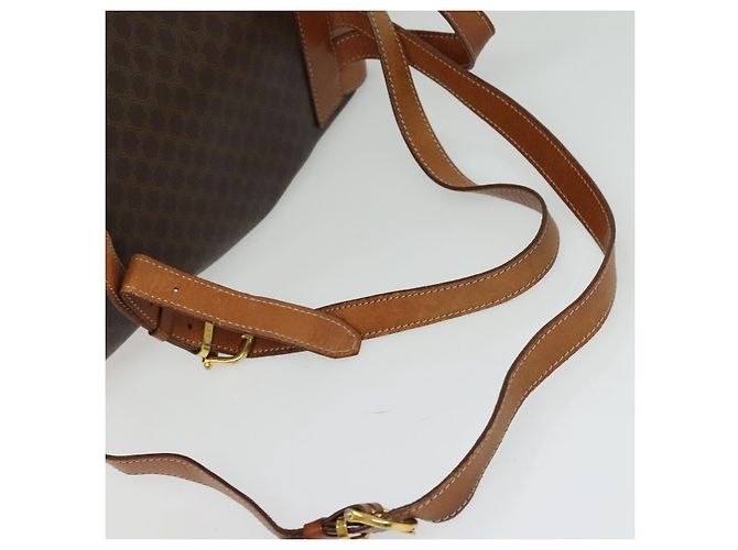Céline Zaino CELINE in pelle PVC marrone oro Auth 138816 D'oro - vista 7