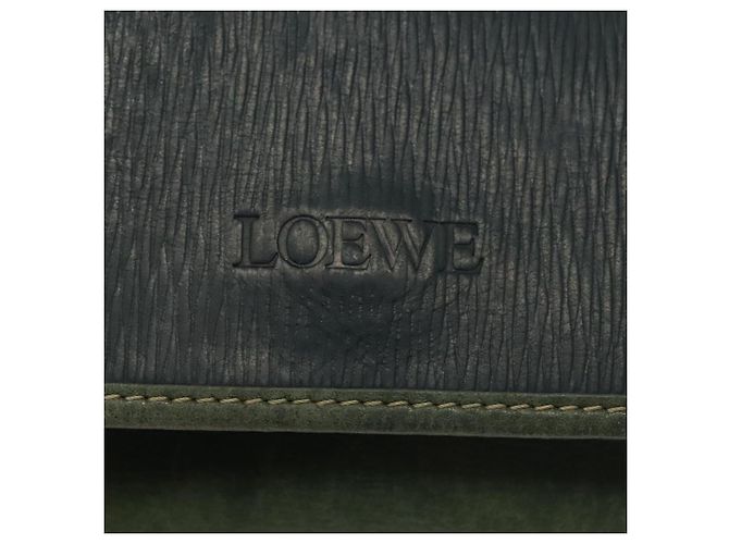 LOEWE Velazquez Borsa a Spalla in Pelle Verde Oro Auth bs28944 D'oro - vista 17
