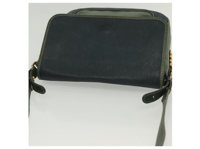 LOEWE Velazquez Borsa a Spalla in Pelle Verde Oro Auth bs28944 D'oro - vista 6