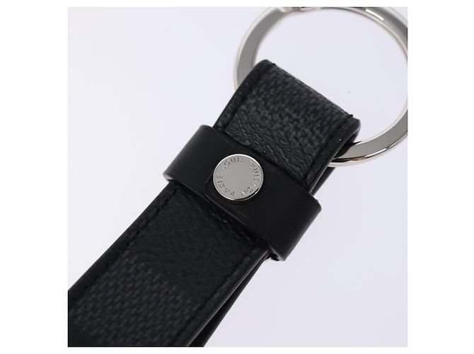LOUIS VUITTON Portachiavi Dragonne Damier Graphite M62706 Auth LV sw1392M Damier ebene - vista 6