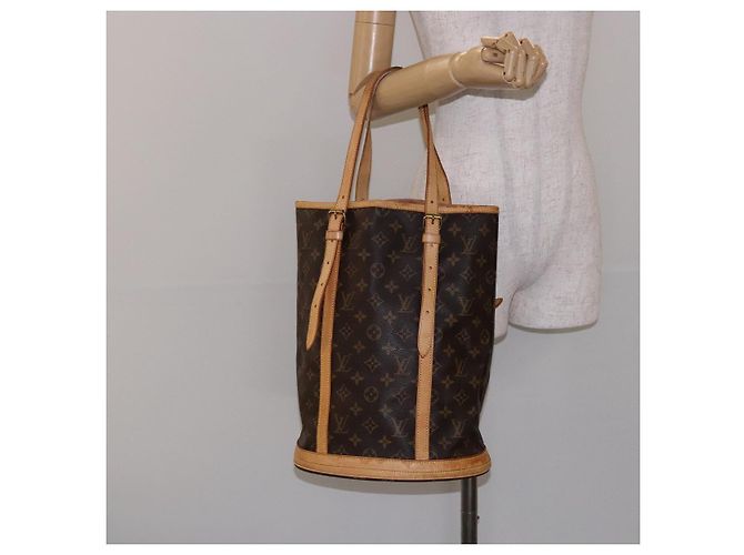 LOUIS VUITTON Borsa a Spalla Monogram Bucket GM M42236 LV Auth 138364 Monogramma - vista 23