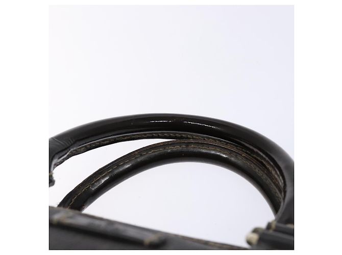 Gucci Borsa GG Supreme in PVC pelle dorata marrone scuro 190259 Auth 139819 - vista 8