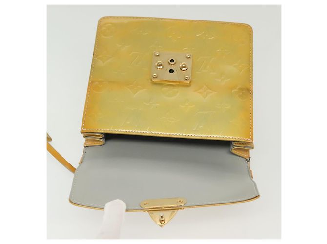 LOUIS VUITTON Borsa a mano Spring Street Monogram Vernis Grigio M91029 LV Auth 140066 - vista 19