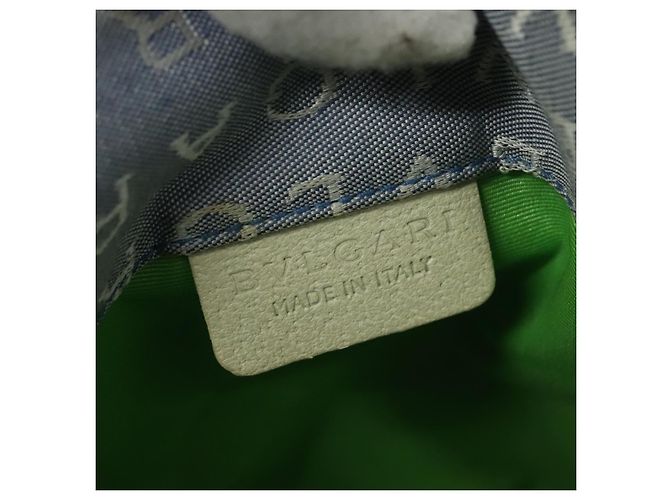 Bulgari BVLGARI Logo Mania Tote Bag aus Canvas in Hellblau Silber Auth BA5058 - Ansicht 18