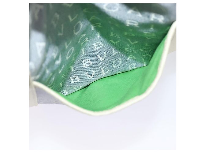 Bulgari BVLGARI Logo Mania Tote Bag aus Canvas in Hellblau Silber Auth BA5058 - Ansicht 20