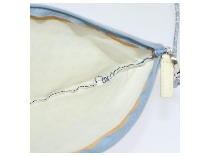 Bulgari BVLGARI Logo Mania Tote Bag aus Canvas in Hellblau Silber Auth BA5058 - Ansicht 24