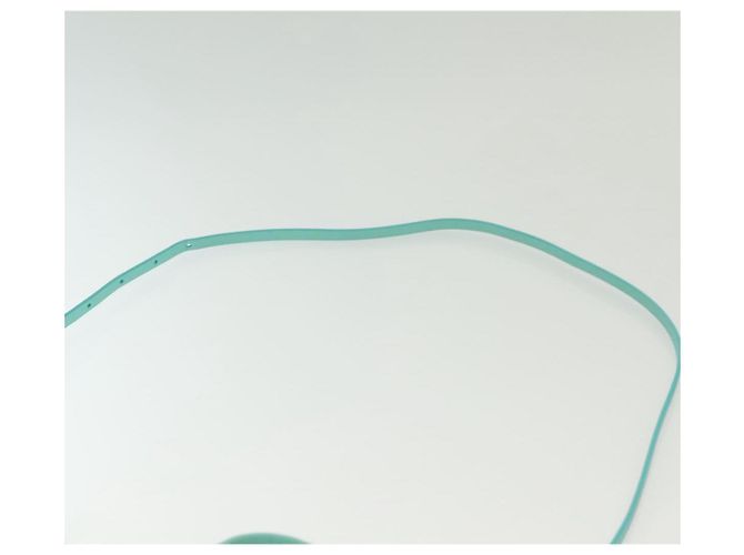 Autre Marque Tiffany&Co. Mini Borsa a Mano in Pelle 2in1 Blu Turchese Argento Auth 139063 - vista 15