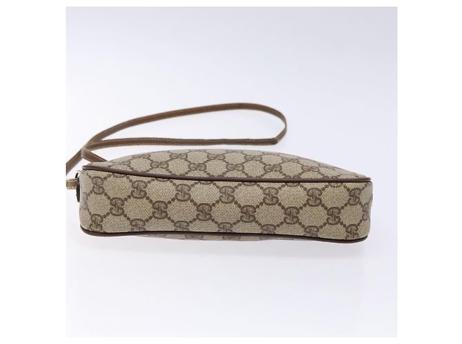 Gucci Borsa a Spalla GG Supreme PVC Beige Oro 007 115 6428 4002 Auth th6267 D'oro - vista 10