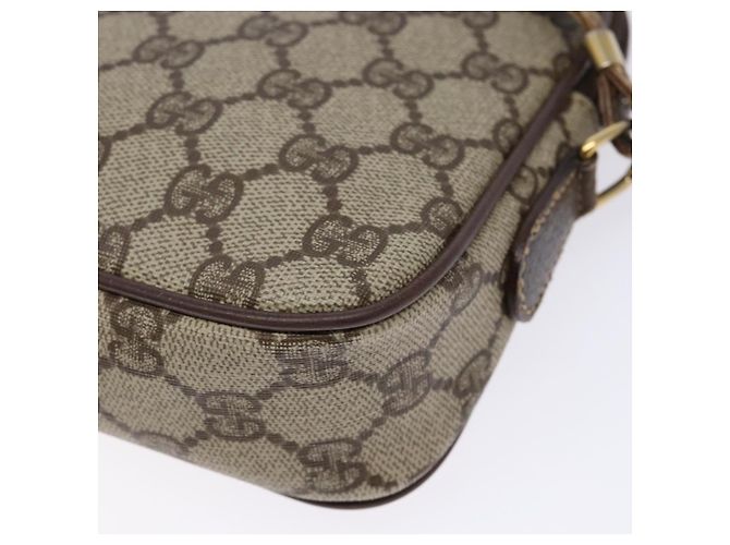 Gucci Borsa a Spalla GG Supreme PVC Beige Oro 007 115 6428 4002 Auth th6267 D'oro - vista 13