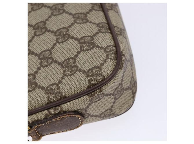 Gucci Borsa a Spalla GG Supreme PVC Beige Oro 007 115 6428 4002 Auth th6267 D'oro - vista 14