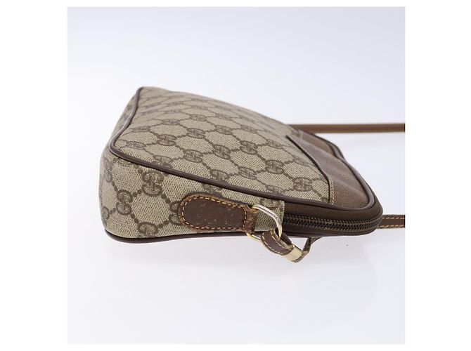 Gucci Borsa a Spalla GG Supreme PVC Beige Oro 007 115 6428 4002 Auth th6267 D'oro - vista 4