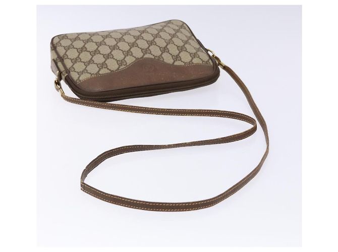 Gucci Borsa a Spalla GG Supreme PVC Beige Oro 007 115 6428 4002 Auth th6267 D'oro - vista 7