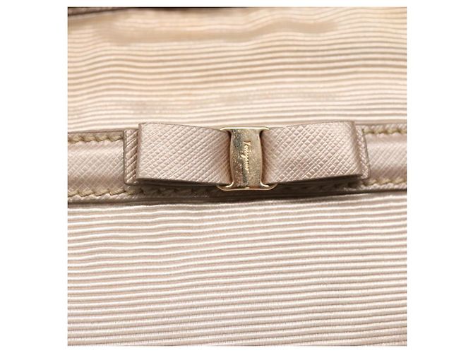 Vala Handtasche aus Nylon in Beige und Gold Auth BA5017 von Salvatore Ferragamo Golden - Ansicht 17
