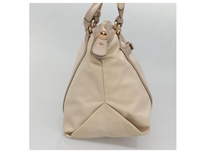 Vala Handtasche aus Nylon in Beige und Gold Auth BA5017 von Salvatore Ferragamo Golden - Ansicht 3