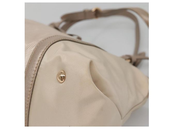 Vala Handtasche aus Nylon in Beige und Gold Auth BA5017 von Salvatore Ferragamo Golden - Ansicht 9