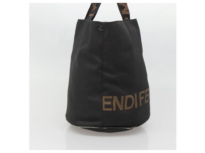 Borsa FENDI Nera Marrone oro Auth bs28903 Nero D'oro - vista 3