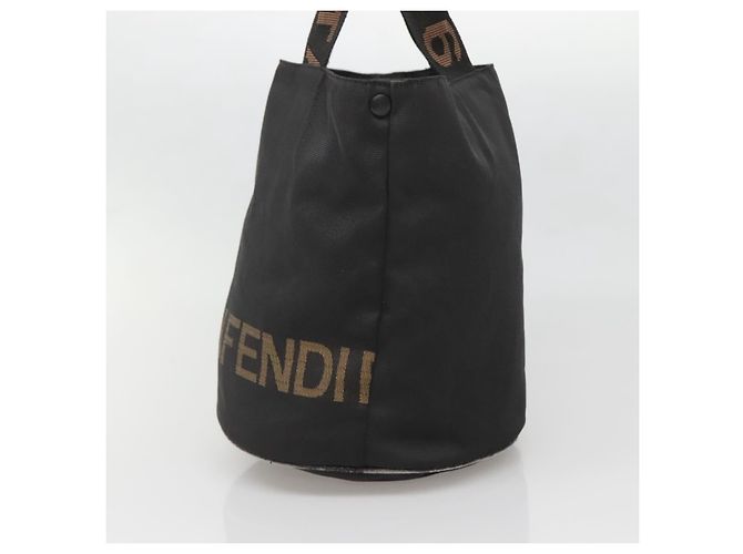 Borsa FENDI Nera Marrone oro Auth bs28903 Nero D'oro - vista 4