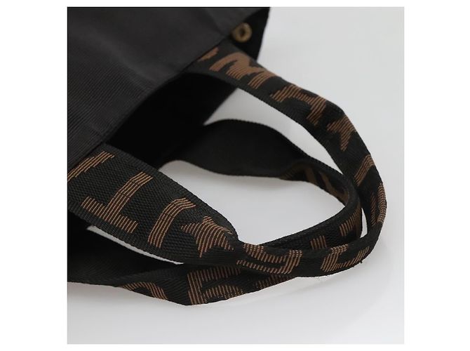 Borsa FENDI Nera Marrone oro Auth bs28903 Nero D'oro - vista 7