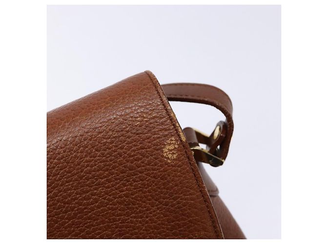 Autre Marque Borsa a Spalla Burberrys in Pelle Oro Marrone Auth ep10267 D'oro - vista 10
