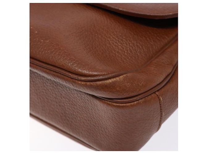 Autre Marque Borsa a Spalla Burberrys in Pelle Oro Marrone Auth ep10267 D'oro - vista 15