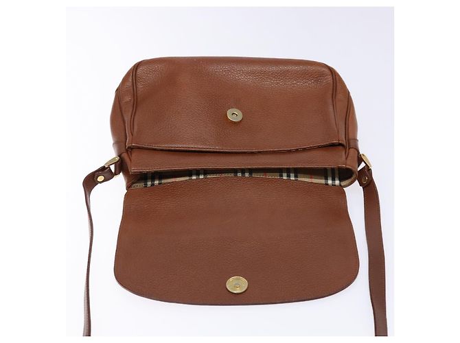 Autre Marque Borsa a Spalla Burberrys in Pelle Oro Marrone Auth ep10267 D'oro - vista 19