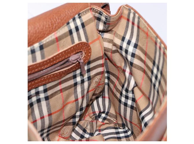 Autre Marque Borsa a Spalla Burberrys in Pelle Oro Marrone Auth ep10267 D'oro - vista 20