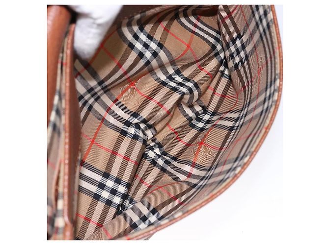 Autre Marque Borsa a Spalla Burberrys in Pelle Oro Marrone Auth ep10267 D'oro - vista 22