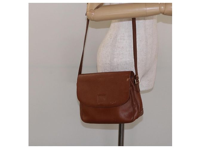 Autre Marque Borsa a Spalla Burberrys in Pelle Oro Marrone Auth ep10267 D'oro - vista 23