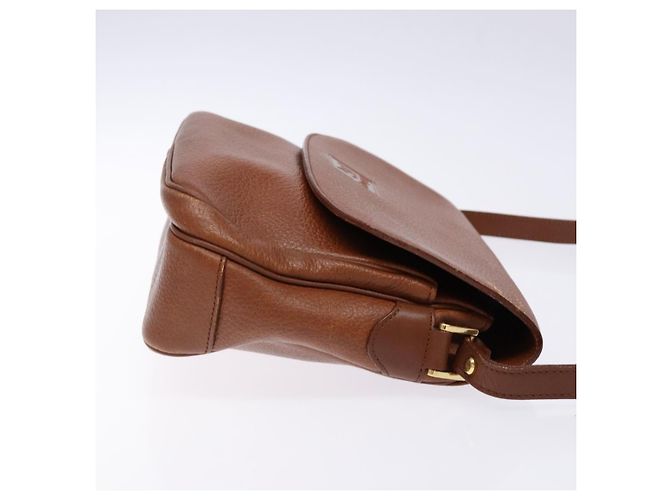 Autre Marque Borsa a Spalla Burberrys in Pelle Oro Marrone Auth ep10267 D'oro - vista 3