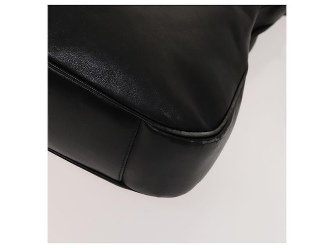 Borsa a spalla Gucci Bamboo in pelle 2 in 1 Nero Oro 001 1577 Auth 138325 - vista 12