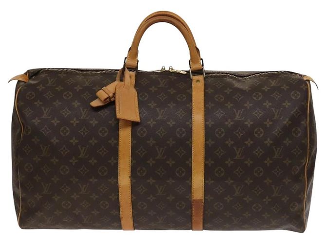 LOUIS VUITTON Borsa Boston Monogram Keepall 60 M41422 LV Auth 139174 Monogramma - vista 13
