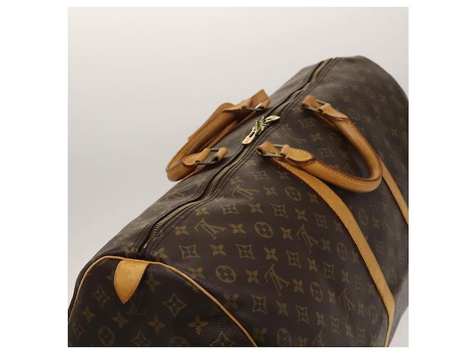 LOUIS VUITTON Borsa Boston Monogram Keepall 60 M41422 LV Auth 139174 Monogramma - vista 6