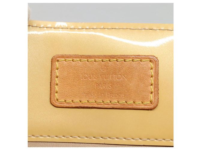 LOUIS VUITTON Borsa a Mano Monogram Vernis Reade MM Beige M91141 LV Auth 139916 - vista 10