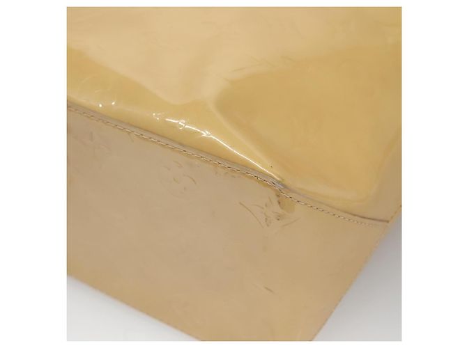 LOUIS VUITTON Borsa a Mano Monogram Vernis Reade MM Beige M91141 LV Auth 139916 - vista 15