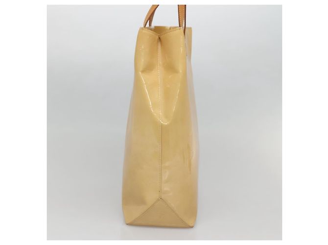 LOUIS VUITTON Borsa a Mano Monogram Vernis Reade MM Beige M91141 LV Auth 139916 - vista 3