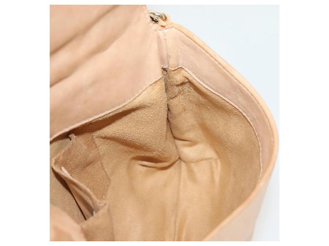 Borsa a spalla in pelle beige e oro con borchie Jimmy Choo Auth BA5032 D'oro - vista 20