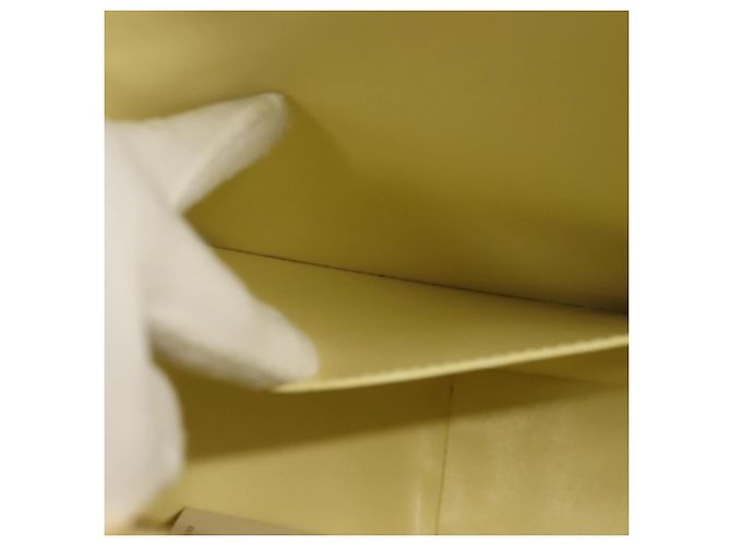 LOUIS VUITTON Bolsa Tote Columbus Monogram Vernis Amarelo Limão M91047 Auth ep10370 Dourado - vista 23