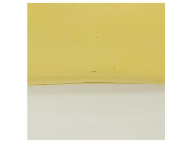 LOUIS VUITTON Bolsa Tote Columbus Monogram Vernis Amarelo Limão M91047 Auth ep10370 Dourado - vista 3