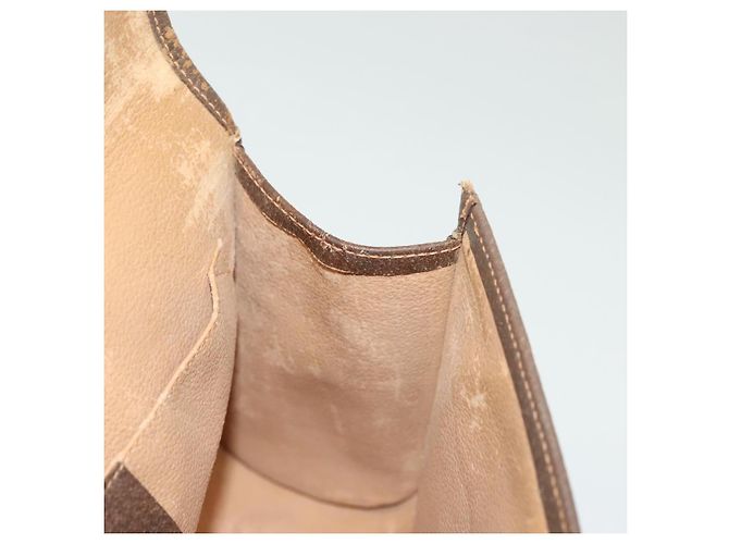 Gucci Borsa Sherry Line GG Supreme Web in PVC beige e oro 156 01 030 Auth BA4458 D'oro - vista 17
