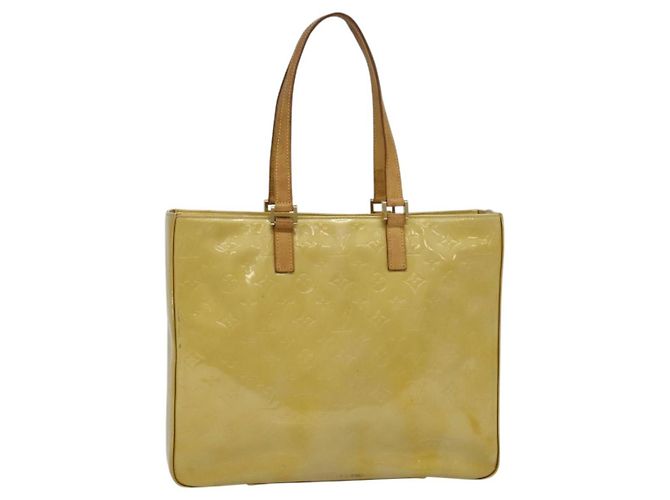 LOUIS VUITTON Borsa Tote Columbus Monogram Vernis Beige M91023 LV Auth hk2890 - vista 13